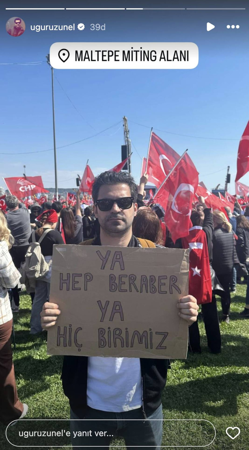 İstanbul'daki dev mitingde ünlüler de yer aldı: Sosyal medyada destek paylaşımları yağdı - Fotoğraf: 5